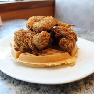 1/2 Fried Chicken and Waffles
