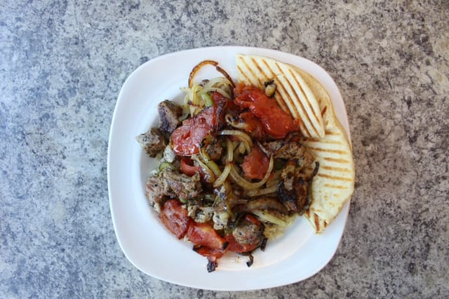 Pork Souvlaki.