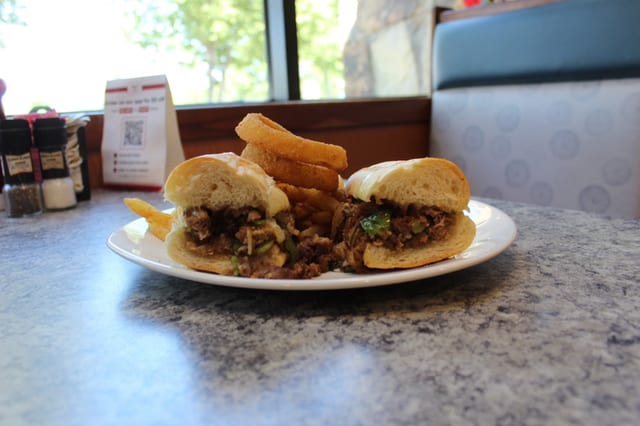 Philly Cheese Steak Sandwich.