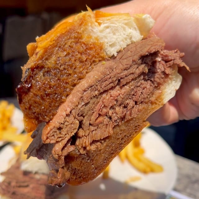 The French Dip Sandwich.