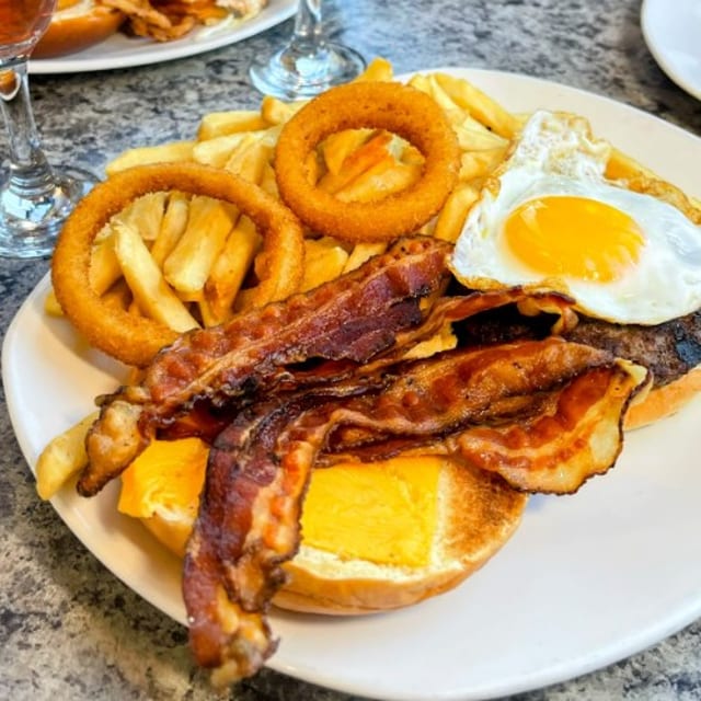 Breakfast Cheeseburger.
