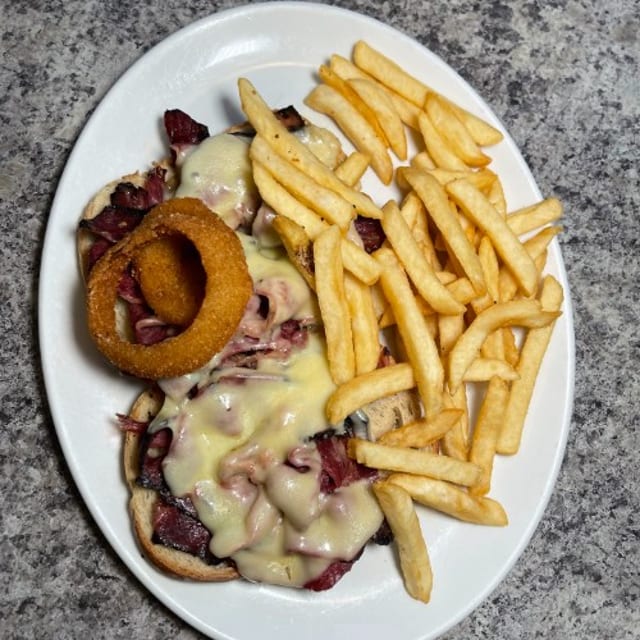 Hot Pastrami Sandwich.